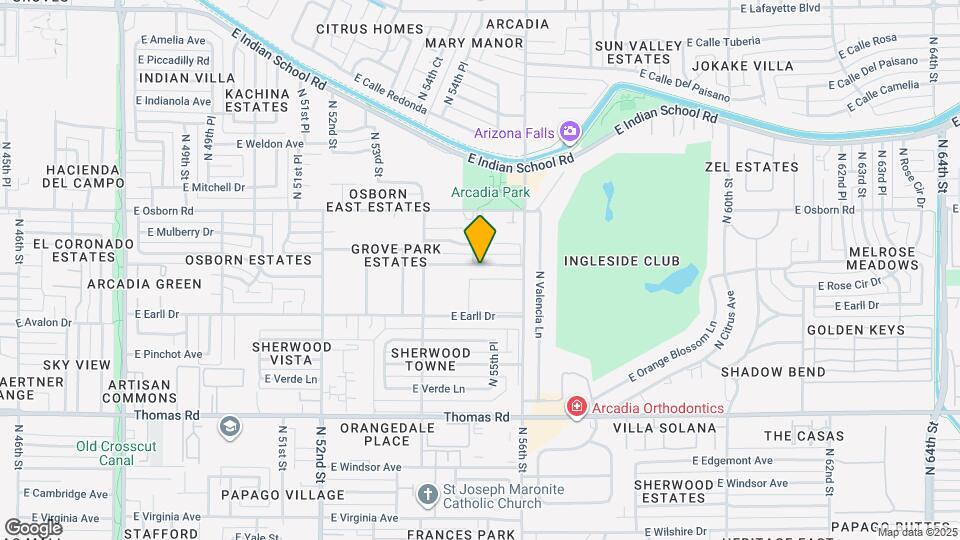 5509 E Cheery Lynn Rd Map and Location Details