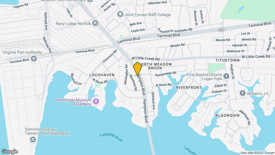7431 Hampton Blvd-Unit -#2 Map and Location Details
