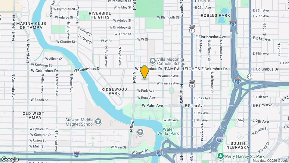 405 W Frances Ave Map and Location Details