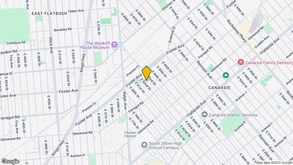 545-555 E 82nd St Map and Location Details