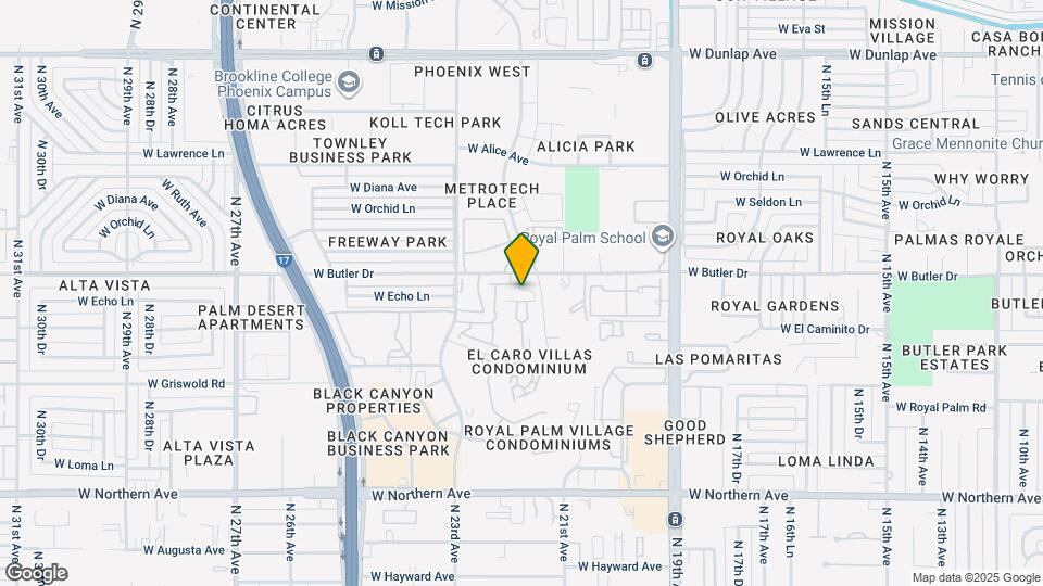 8344 N 21st Dr Map and Location Details