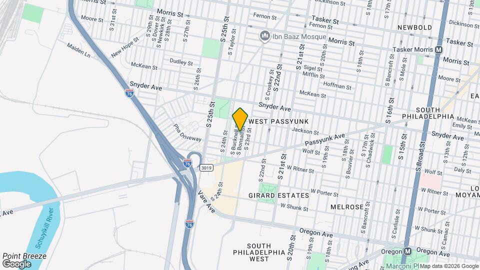 2242 S Bonsall St Map and Location Details