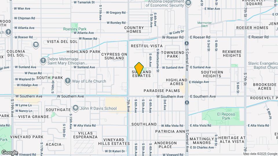5638 S 5th Dr Map and Location Details