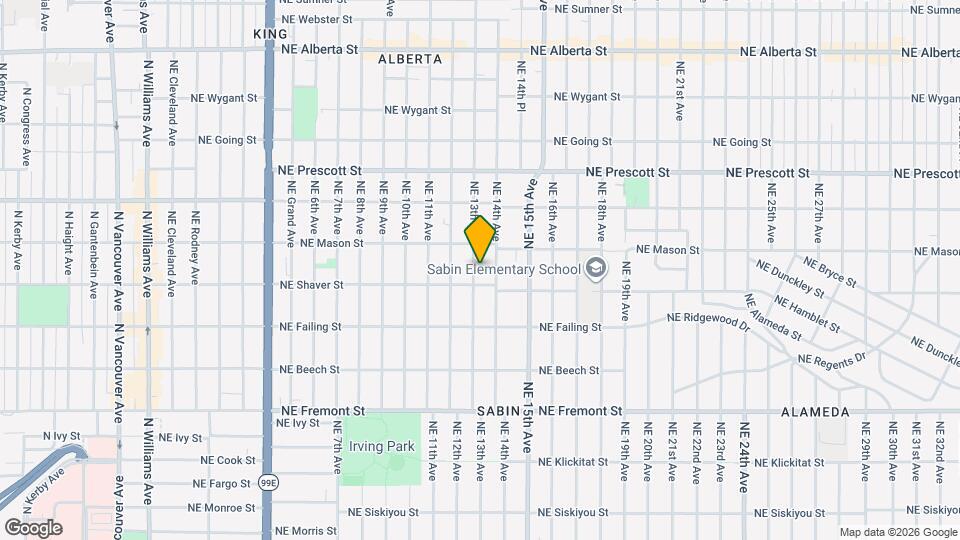 4022 NE 13th Ave Map and Location Details