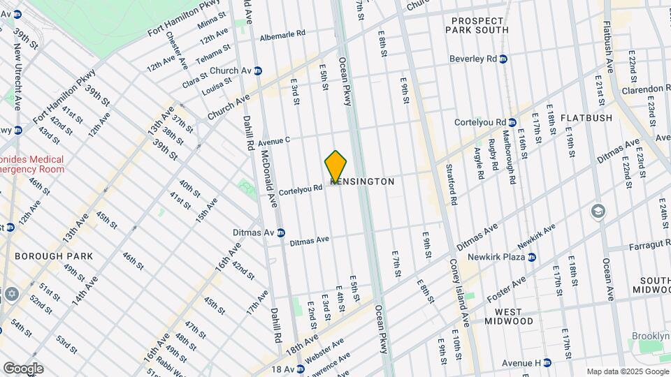 416 Cortelyou Rd Map and Location Details