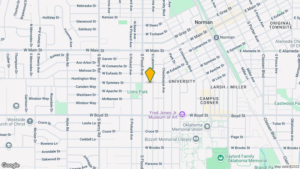 402 S Lahoma Ave Map and Location Details