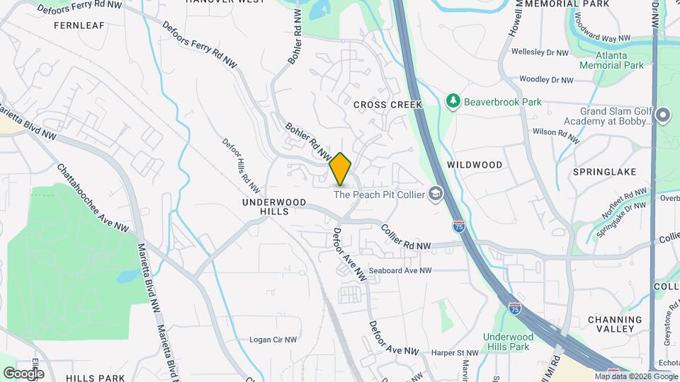 1196 John Collier Rd NW Map and Location Details