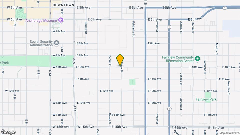 446 E 10th Ave Map and Location Details