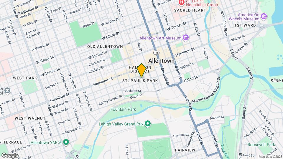 831 Walnut St Map and Location Details