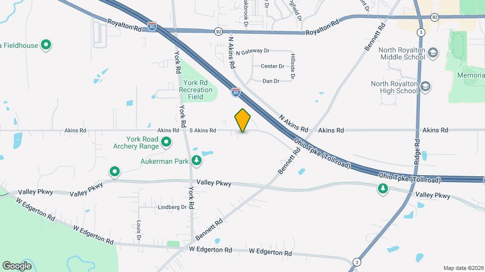 8657 S Akins Rd Map and Location Details