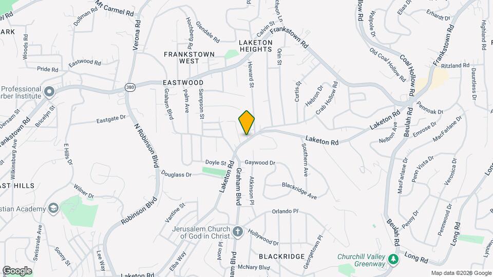 2603 Laketon Rd Map and Location Details