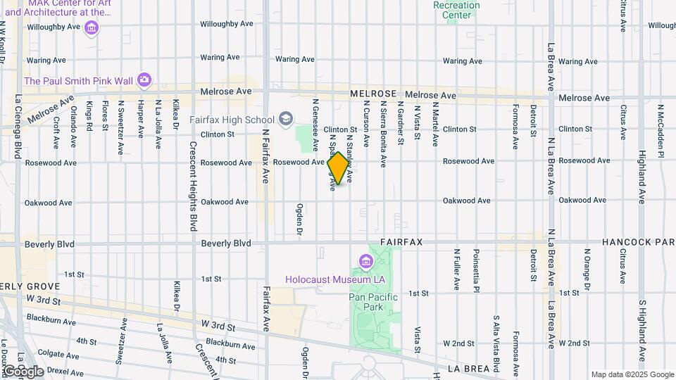 418 N Spaulding Ave Mapa y Detalles de la Ubicación