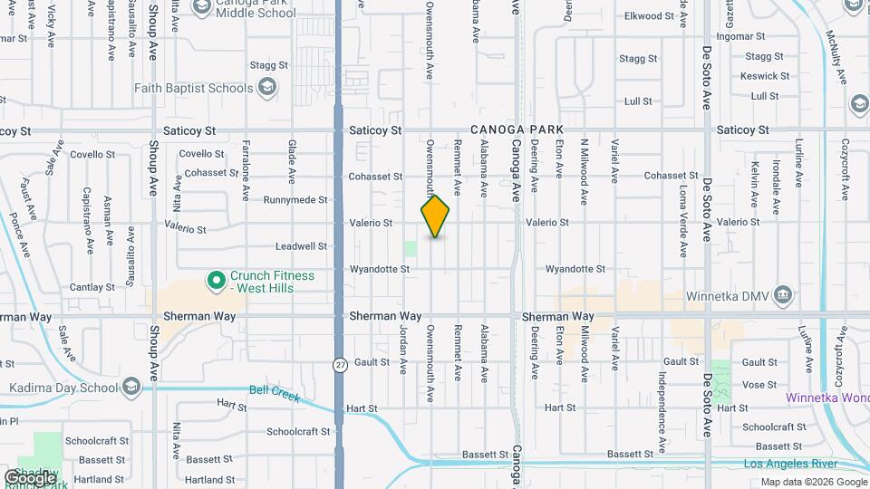 7332 1/2 Owensmouth Ave Map and Location Details