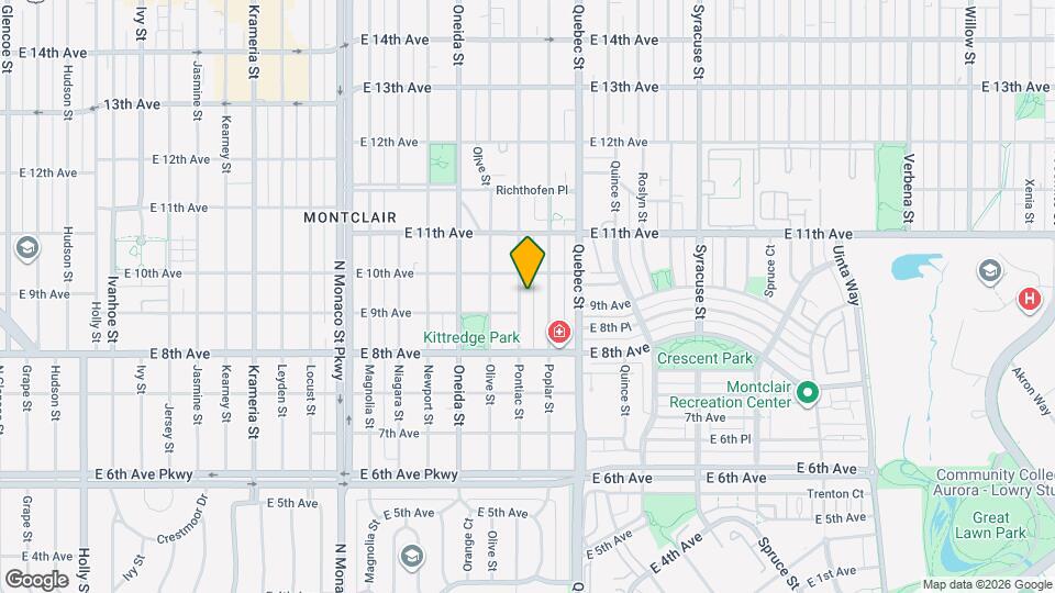 932 Pontiac St Map and Location Details