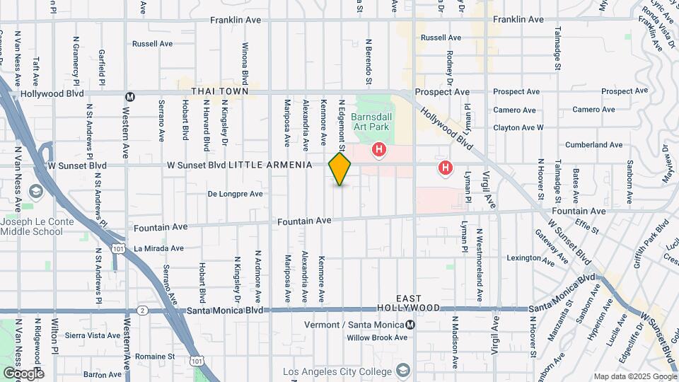 1401-1405 N Edgemont St Map and Location Details