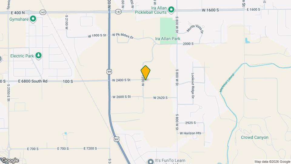 1185 W 2400 S St Map and Location Details