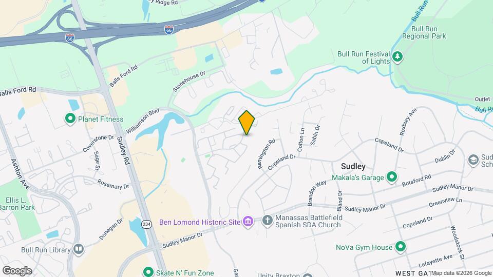 10395 Rapidan Ln Map and Location Details