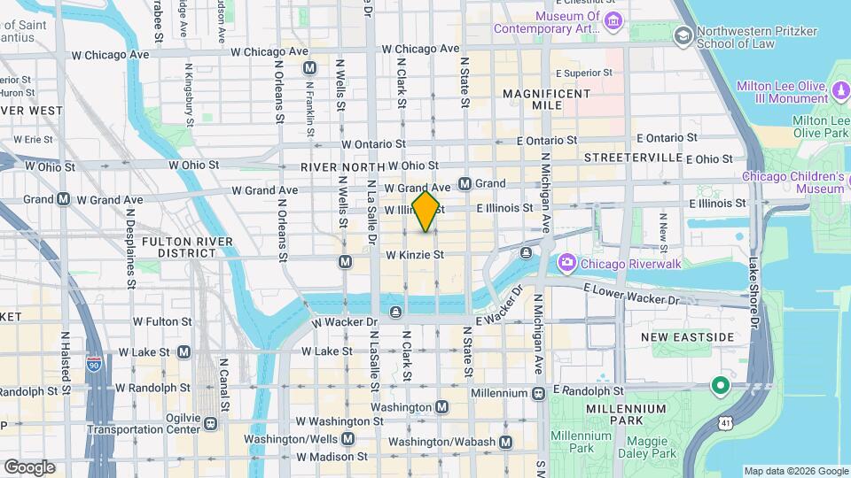 53 W Hubbard St Map and Location Details