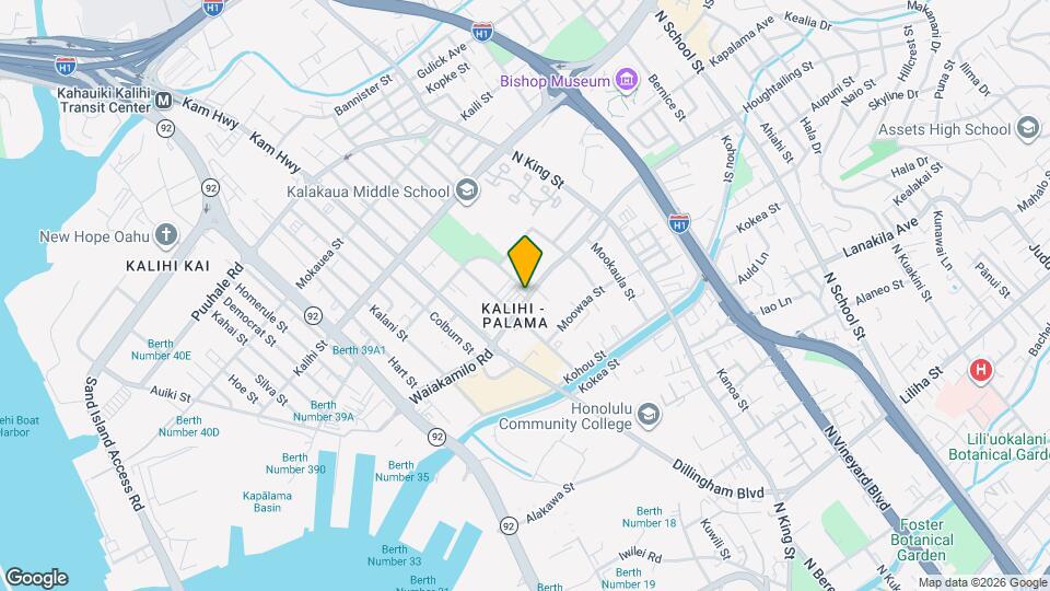 720 Waiakamilo Rd Map and Location Details