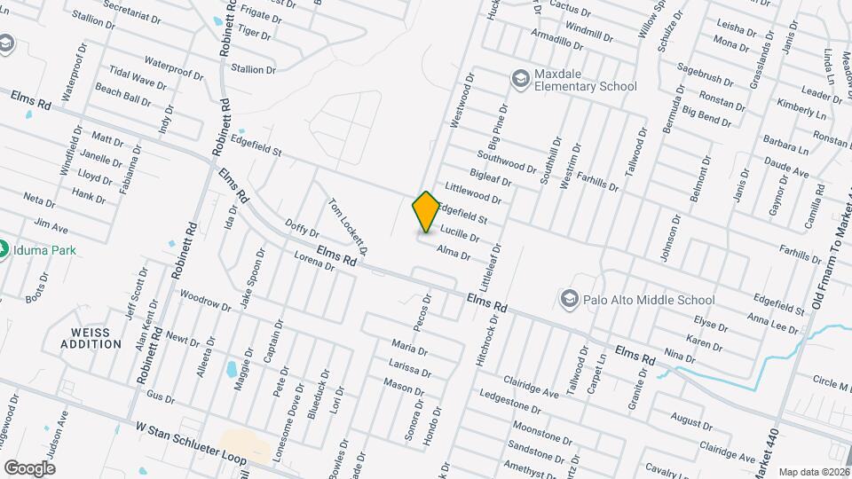 2807 Alma Dr Map and Location Details