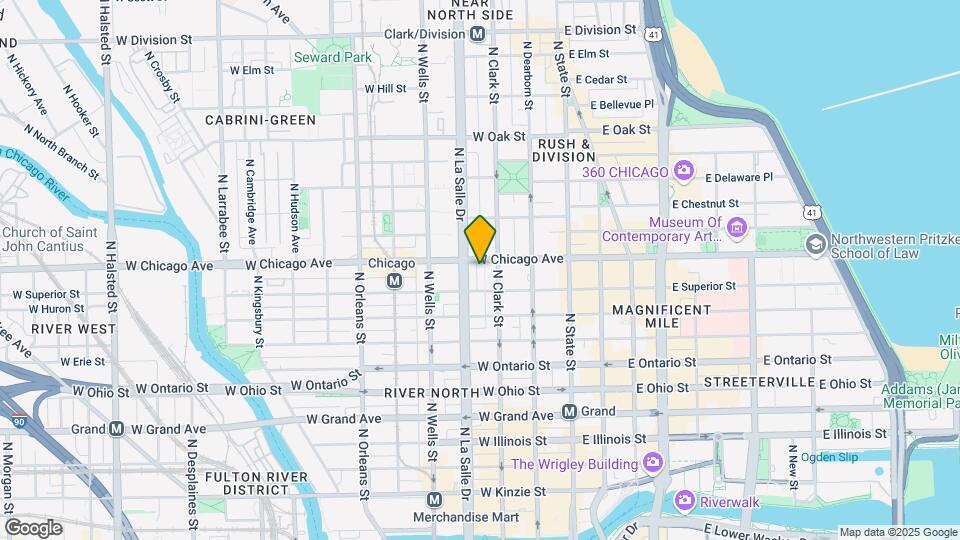113 W Chicago Ave Map and Location Details