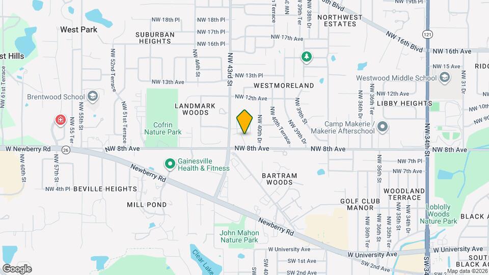 831 NW 42nd Terrace Map and Location Details