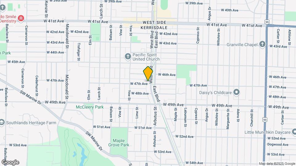 2105 W 47th Ave Map and Location Details