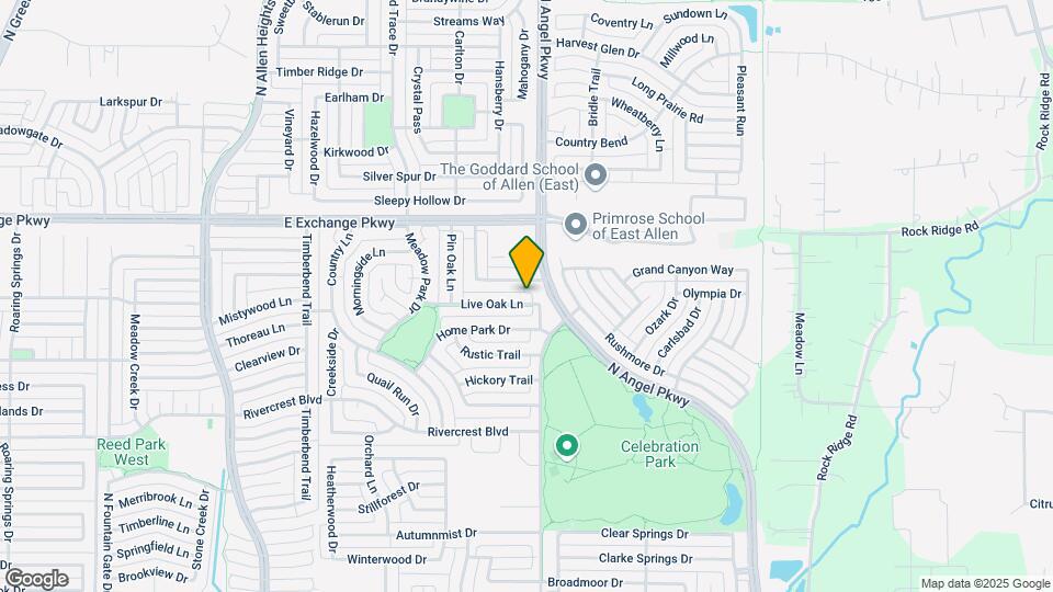 1719 Live Oak Ln Map and Location Details