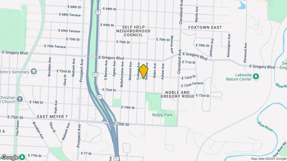 7216 Indiana Ave Map and Location Details