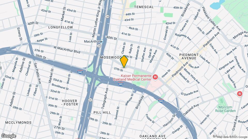 454 37th St Map and Location Details