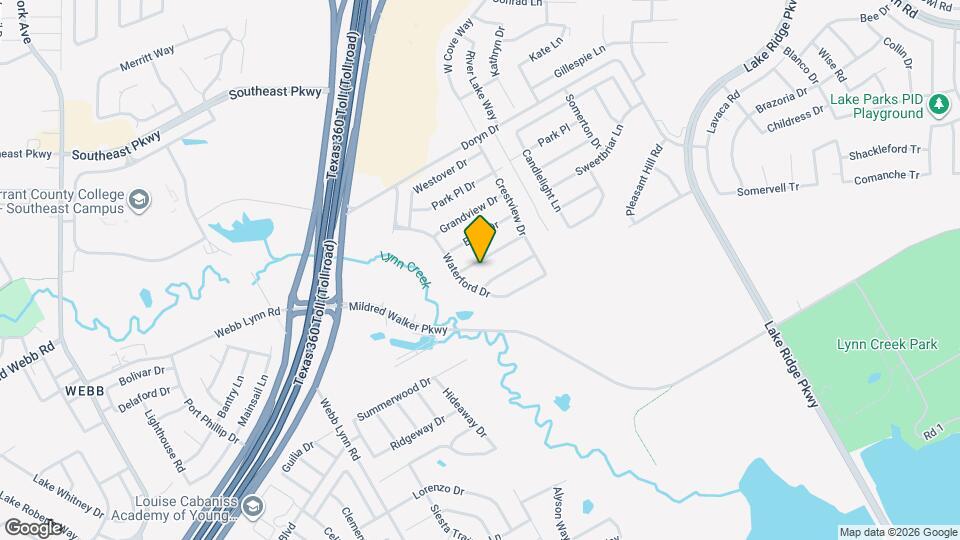 2847 Park Springs Dr Map and Location Details