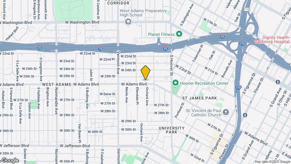 1245 W Adams Blvd Mapa y Detalles de la Ubicación