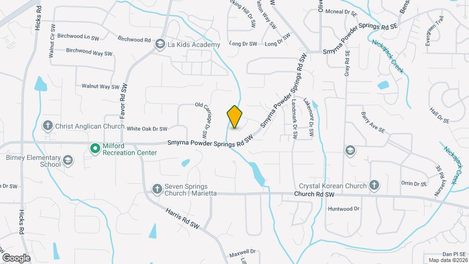 2986 Courtland Oaks Trl SW, Unit Furnished Basement Unit Map and Location Details