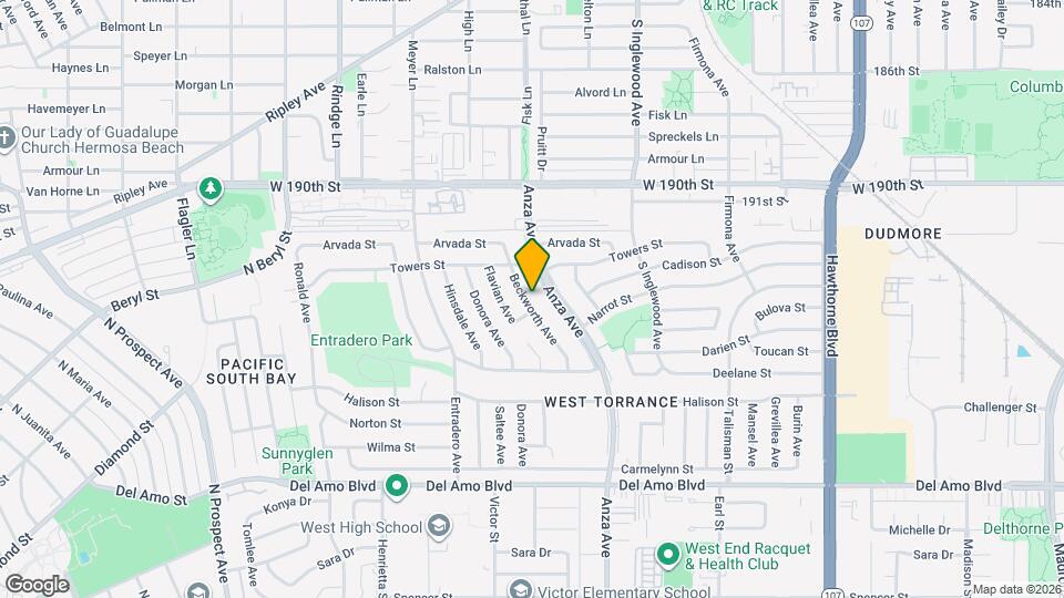 19334 Beckworth Ave Map and Location Details