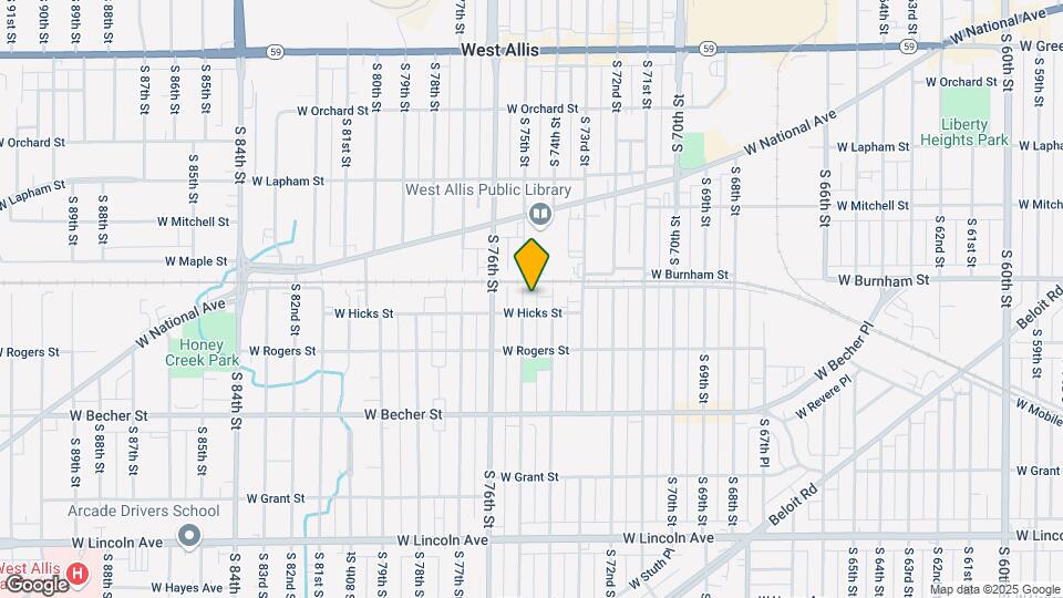 1916 S 75th St Map and Location Details