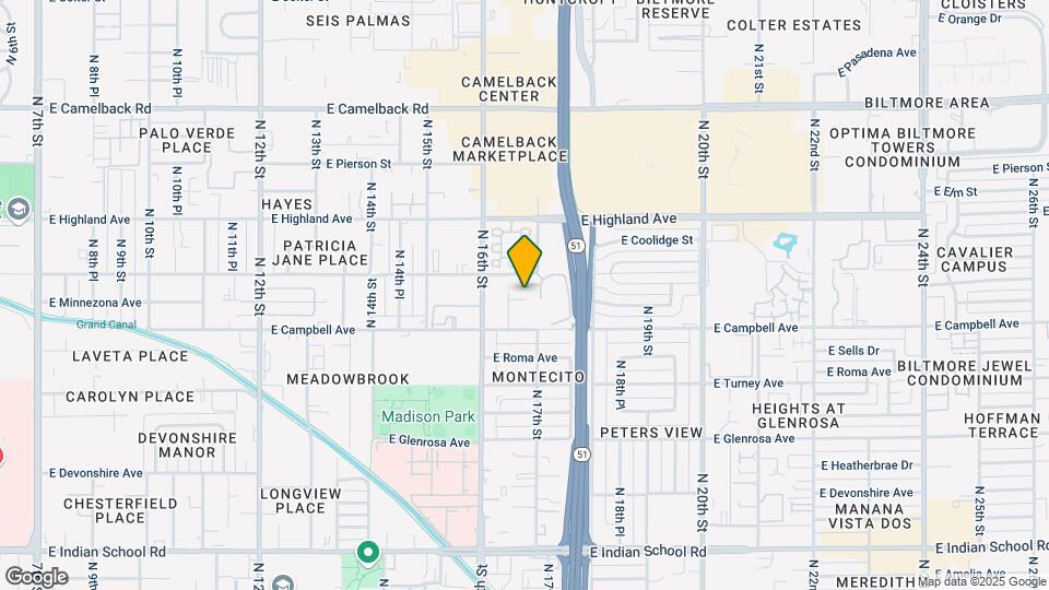1622 E Campbell Ave Map and Location Details