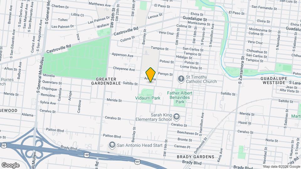 1715 Saltillo St Mapa y Detalles de la Ubicación