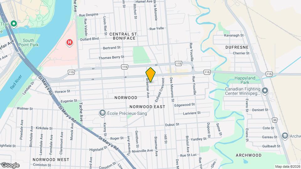 301 Horace St Map and Location Details