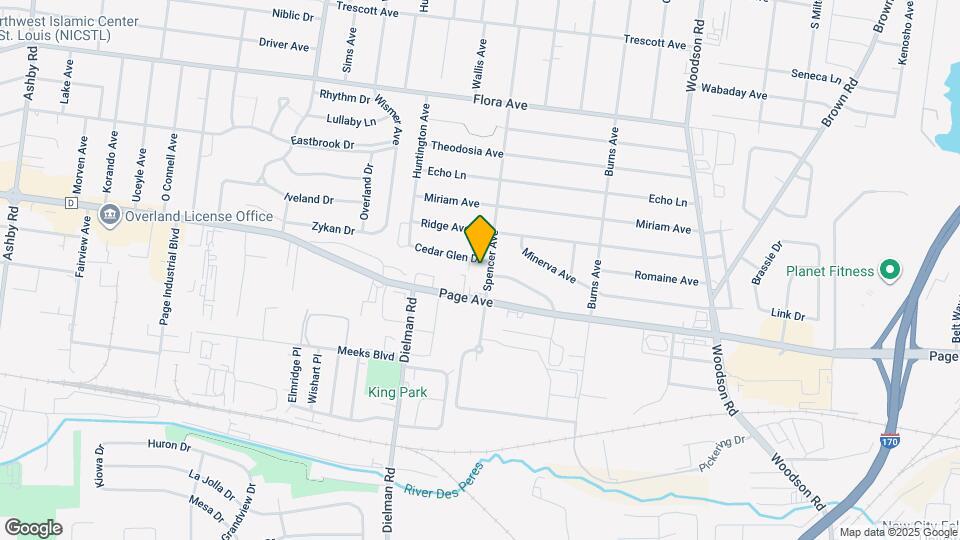 1813 Spencer Ave Map and Location Details