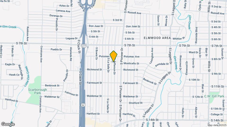 902 S Jefferson Dr Map and Location Details