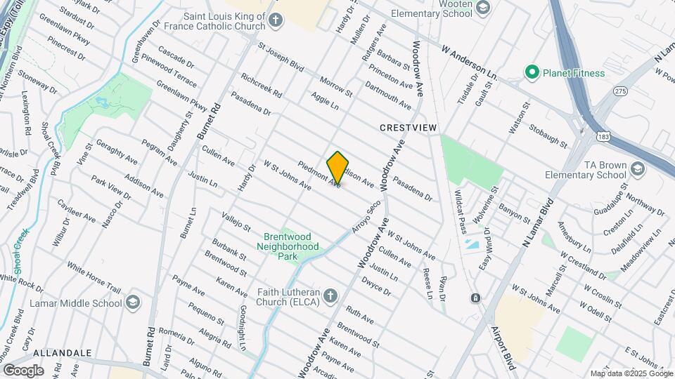 1703 Piedmont Ave Mapa y Detalles de la Ubicación