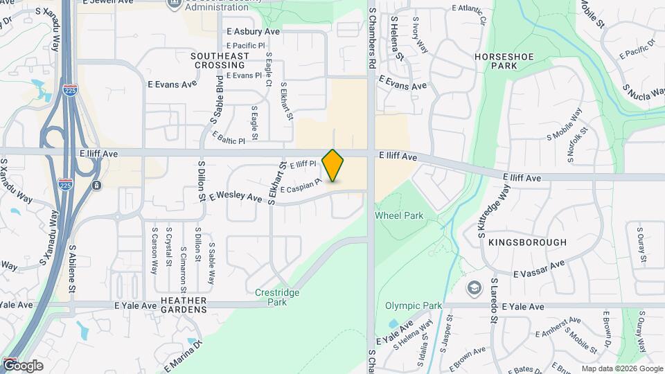 15105 E Wesley Ave Mapa y Detalles de la Ubicación