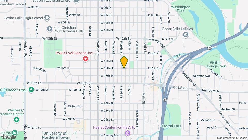 1604 Franklin St Map and Location Details
