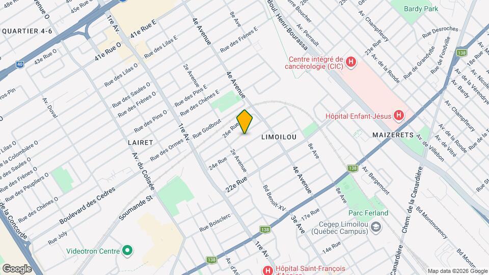 316 25E Rue Map and Location Details