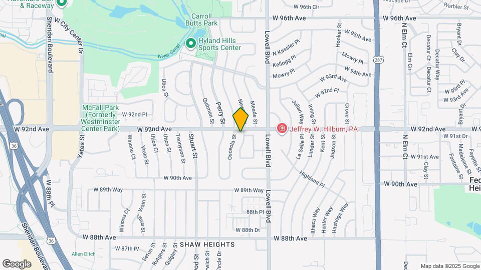 9181 Newton St Mapa y Detalles de la Ubicación