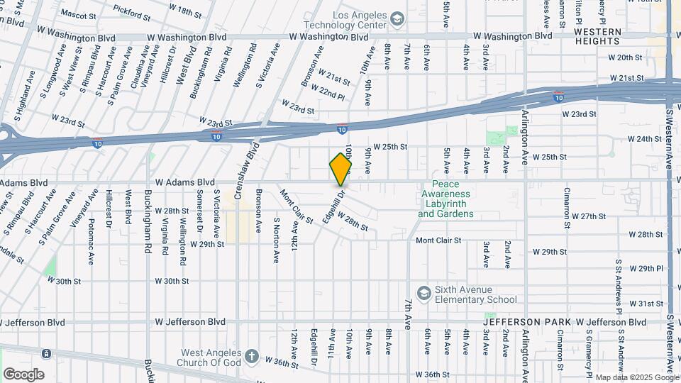 2615 Edgehill Dr Map and Location Details
