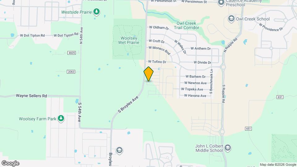 4885 W Triangle St Map and Location Details