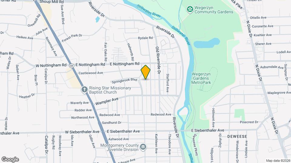 416 Wilbur Ave Map and Location Details