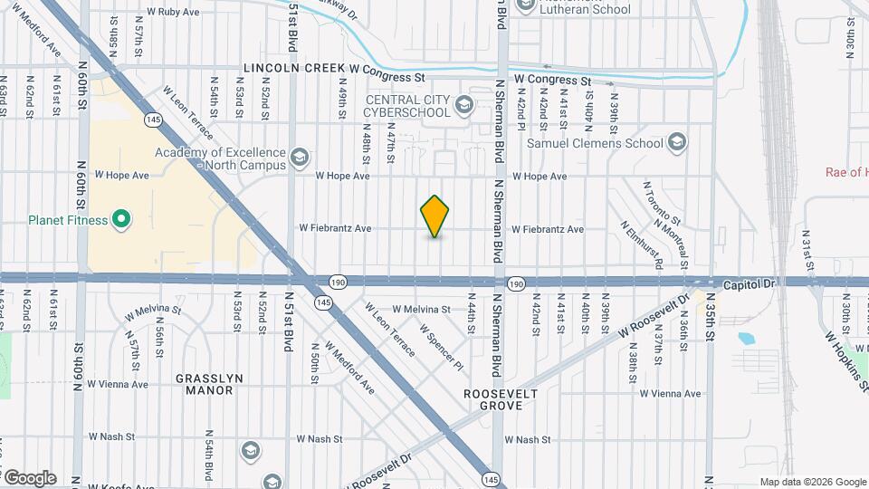 4051 N 45th St Map and Location Details