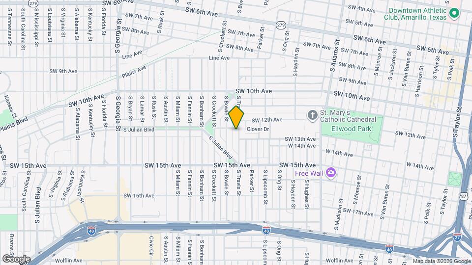 1202 S Travis St Map and Location Details